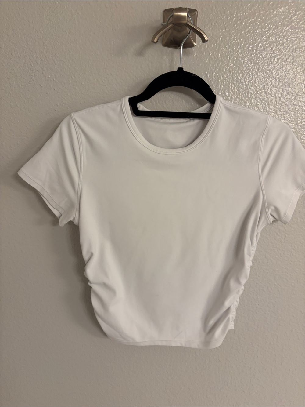 lululemon athletica White Short Sleeve Crop Top